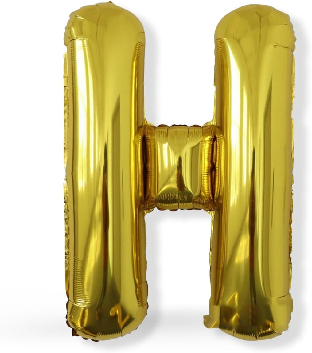 Golden Foil Letter H Balloon Birthday Party Decor