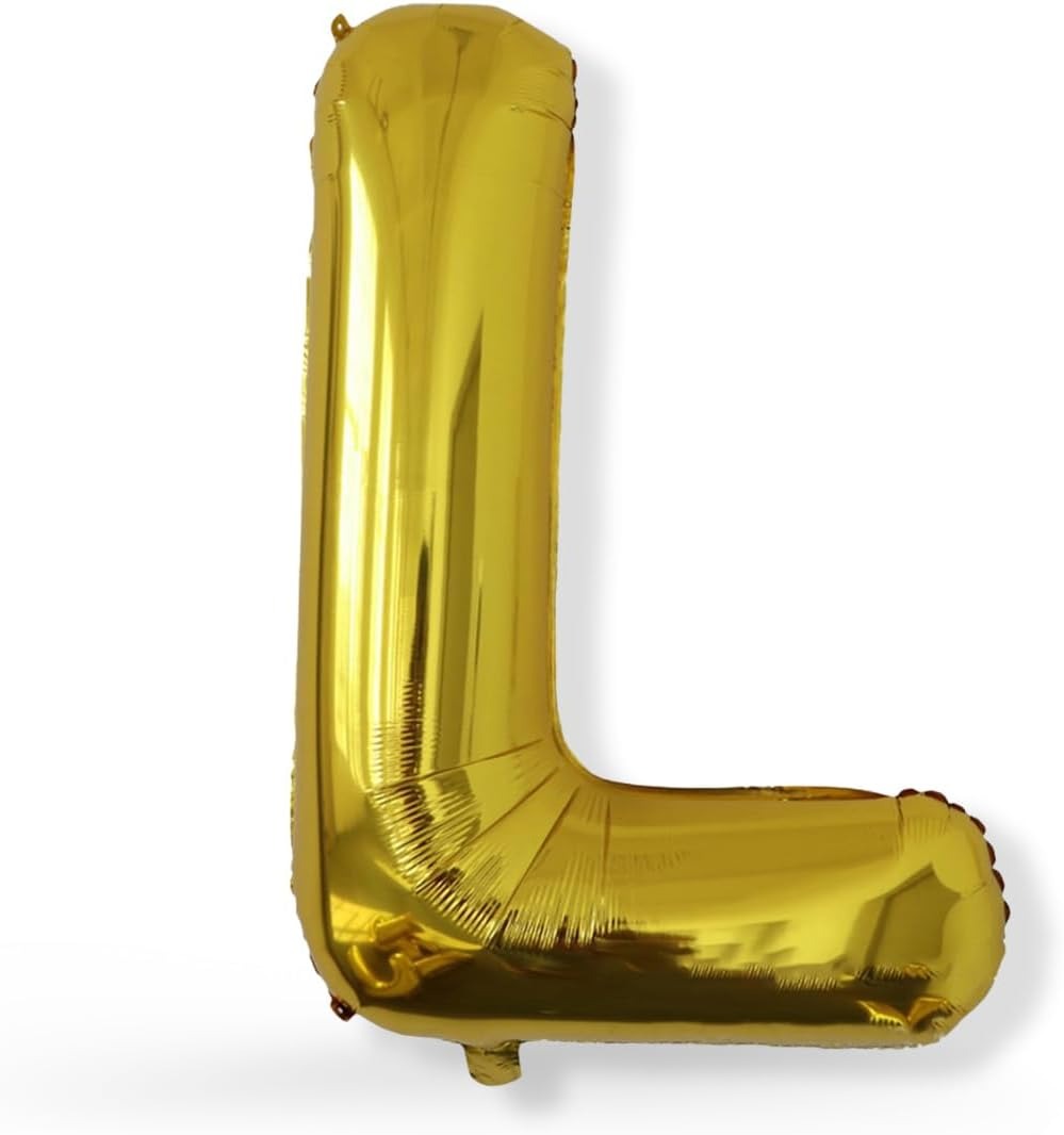 Golden Foil Letter L Balloon Birthday Party Decor